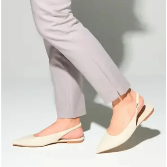 Marc Fisher Pointed Toe Slingback Flats - Picture 1 of 10